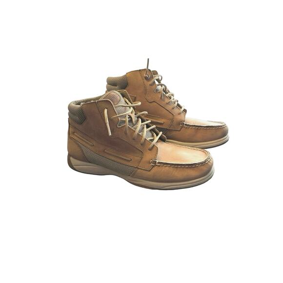 Sperry Top-Sider Boots Women Size 10 Langley Tan Leather Ankle Boots STS93461 - Picture 1 of 5